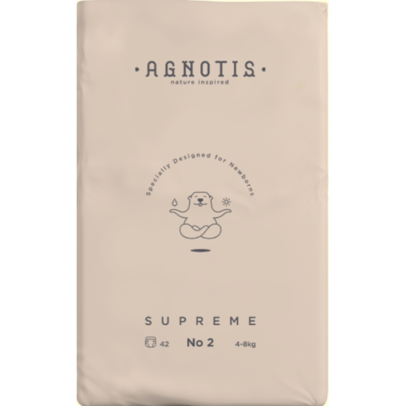 Agnotis Supreme Πάνες Με Αυτοκόλλητο No.2 4-8kg 42τμχ