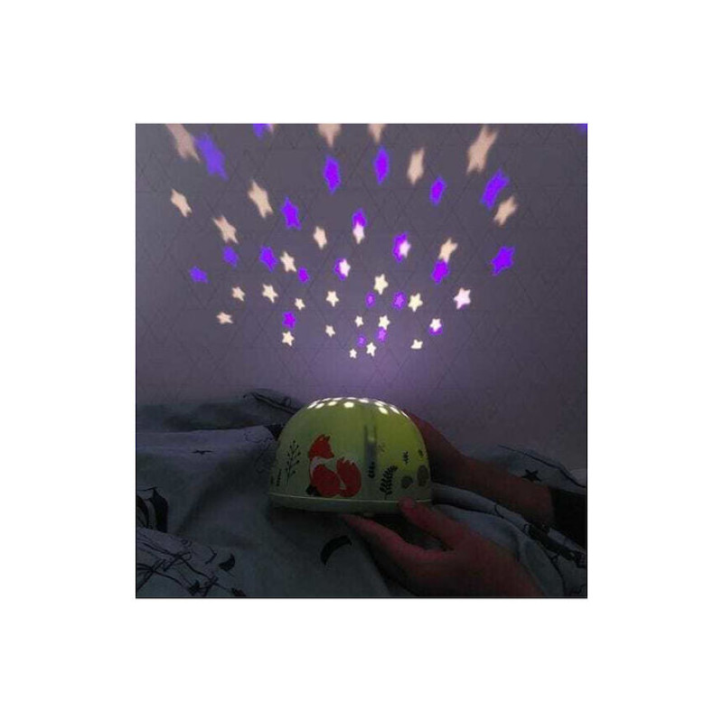 A Little Lovely Company Παιδικό Φωτιστικό Projector με Προβολή Αστεριών με Εναλλαγές Χρωματισμών Πολύχρωμο