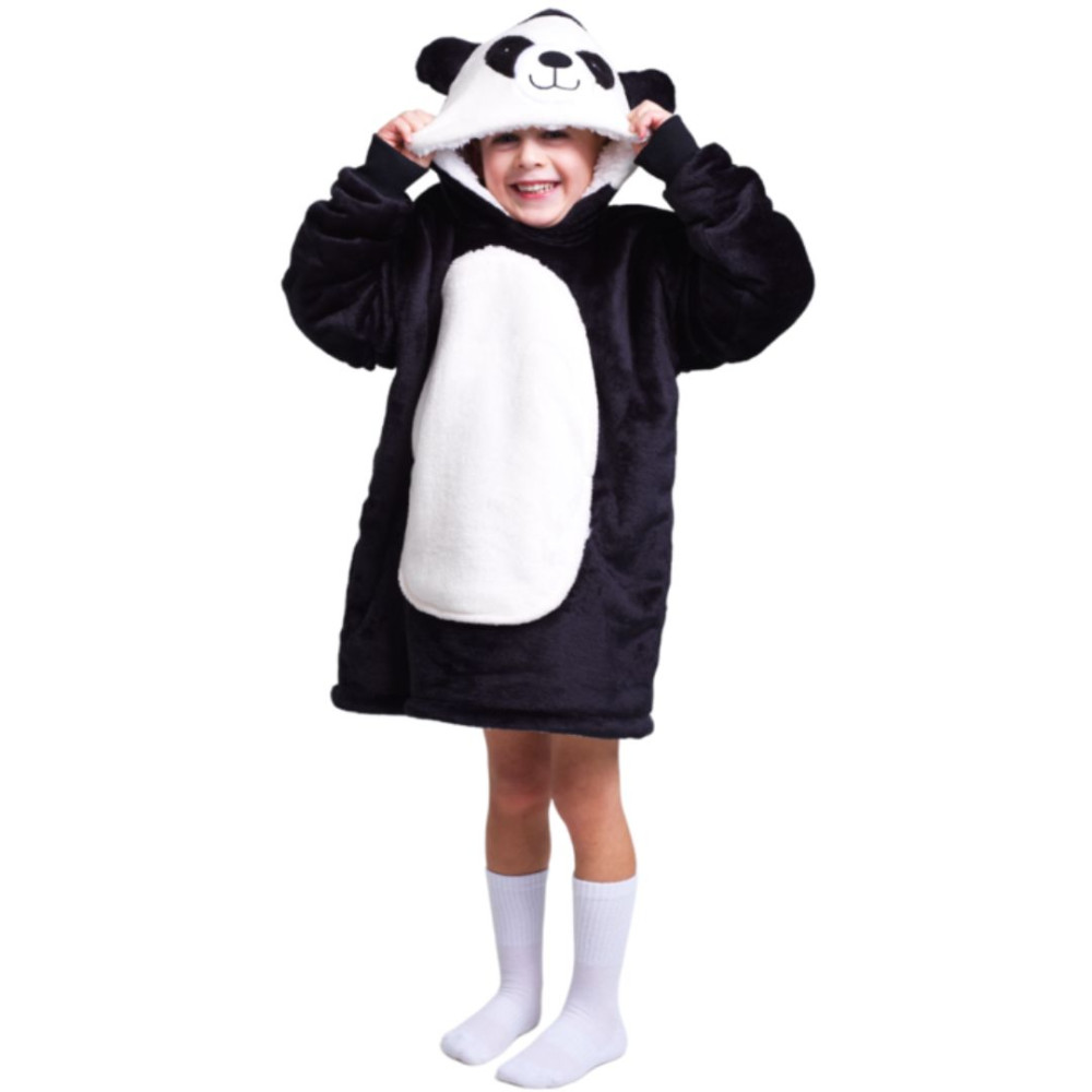 Noxxiez Κουβέρτα Hoodie με κουκούλα και μανίκια Panda 3-6 χρονών