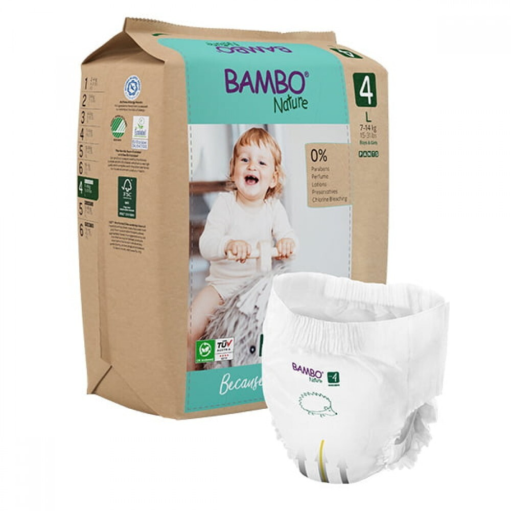 Bambo Nature Eco Friendly Πάνες Βρακάκι No4 Για 7-14Kg 20Τμχ