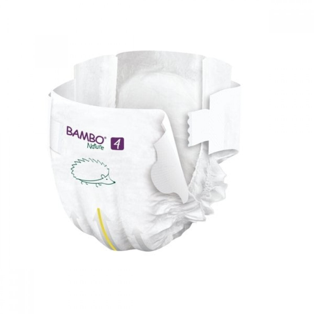 Bambo Nature Eco Friendly Πάνες Με Αυτοκόλλητο No4 Για 7-14Kg 24Τμχ