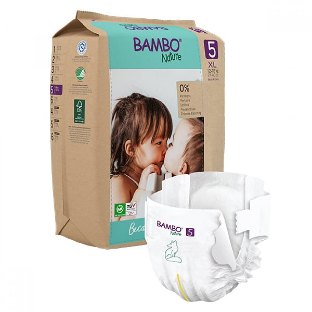 Bambo Nature Eco Friendly Πάνες Με Αυτοκόλλητο No6 Για 16+ Kg 20Τμχ