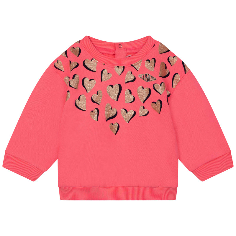 Billieblush Παιδική Βαμβακερή Μπλούζα Σε Ροζ Νέον 