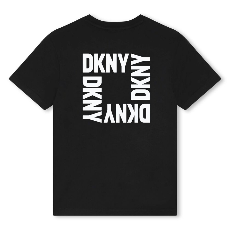 DKNY Κοντομάνικη Μπλούζα Μαύρη