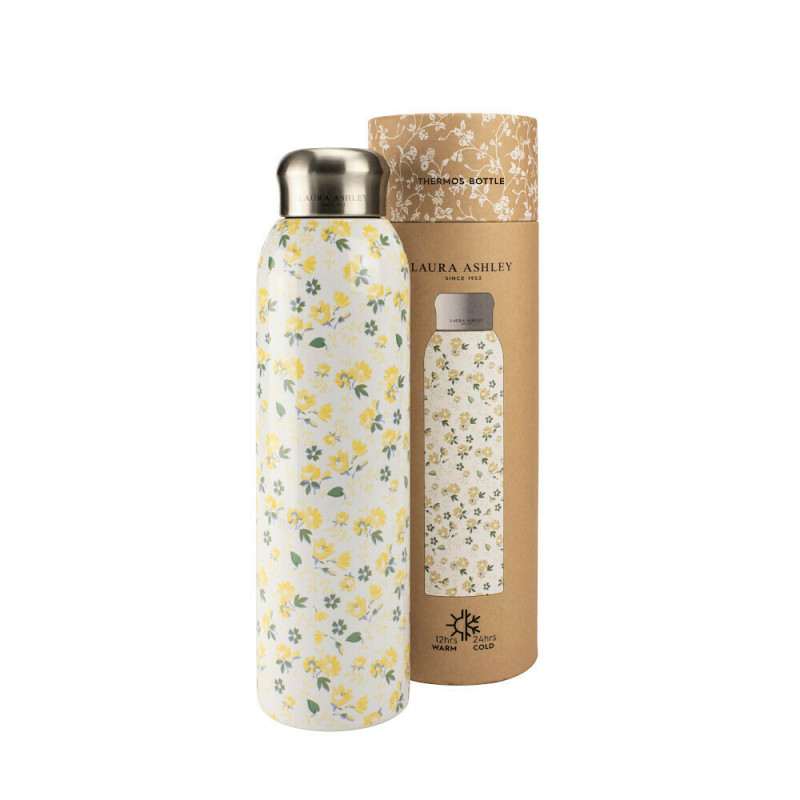 Laura Ashley Petit Fleur Μπουκάλι Θερμός Κίτρινο 500ml  