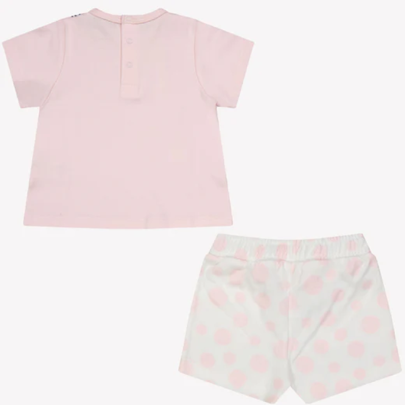 Marc Jacobs Βρεφικό Σετ Μπλούζα Και Σορτσάκι Baby Pink