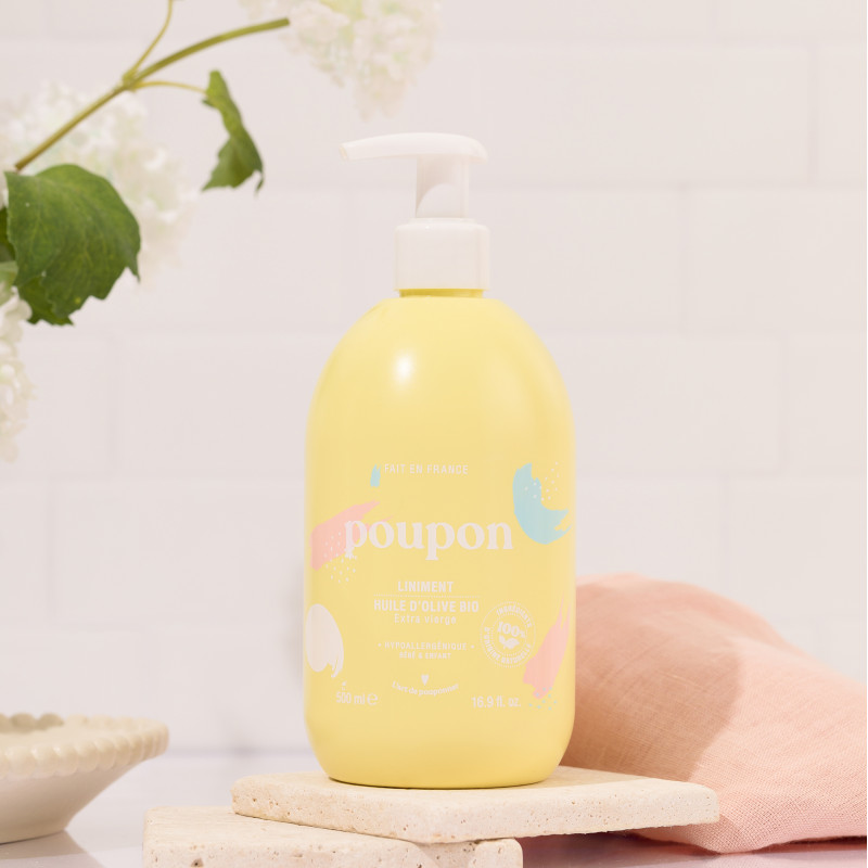 Poupon Ενυδατική Κρέμα Καταπραϋντική 500ml Με Ελαιόλαδο