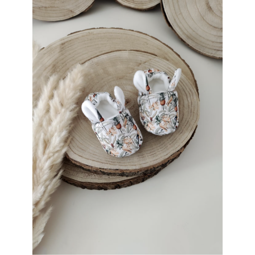 Βρεφικές Παντόφλες Jungle White 3-6m