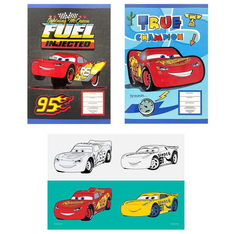 Disney Τετράδιο 40 Φύλλων Cars 17x25 cm