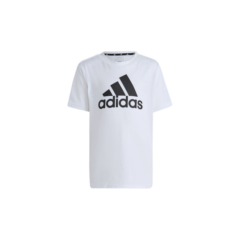 Adidas Παιδική Μπλούζα Κοντομάνικη Άσπρη Essentials