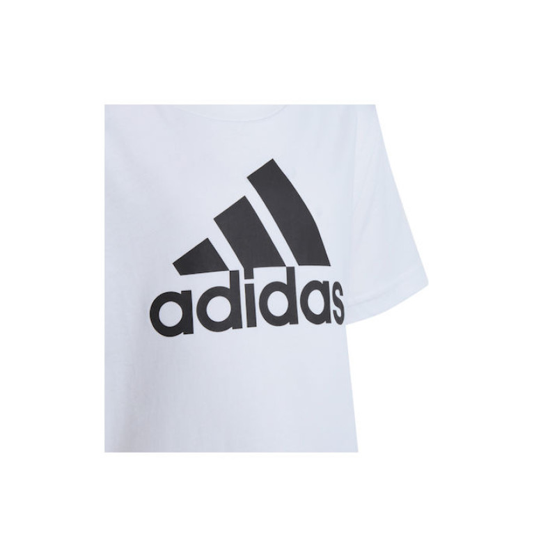 Adidas Παιδική Μπλούζα Κοντομάνικη Άσπρη Essentials