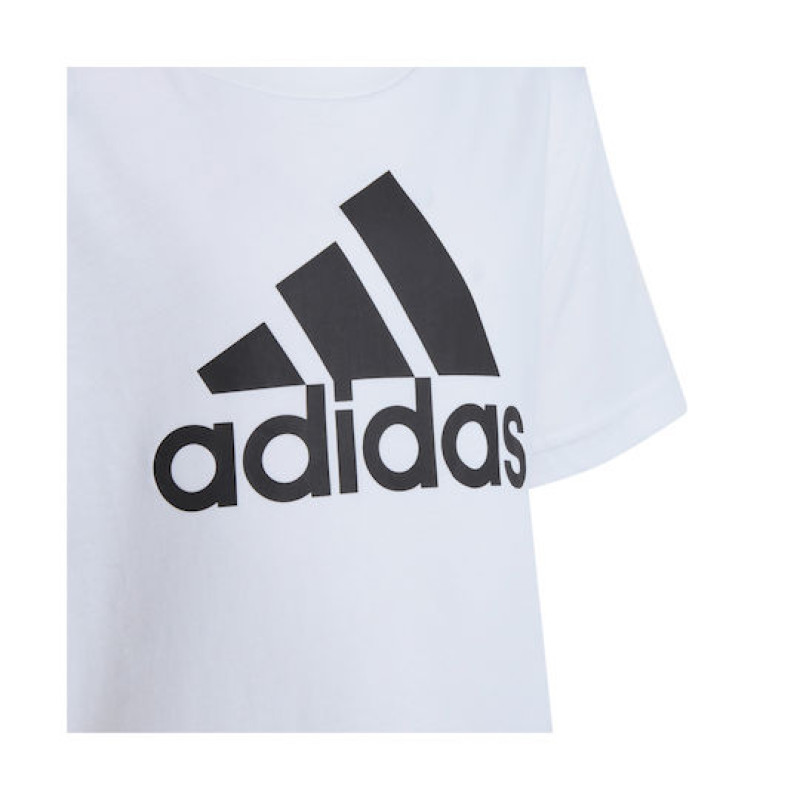 Adidas Παιδική Μπλούζα Κοντομάνικη Άσπρη Essentials