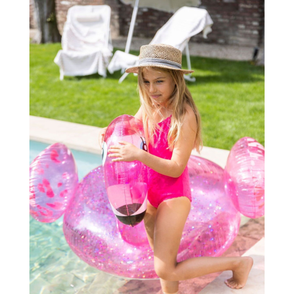 Swim Essentials Neon Φουσκωτό Στρώμα Θαλάσσης Flamingo Ροζ 150εκ.