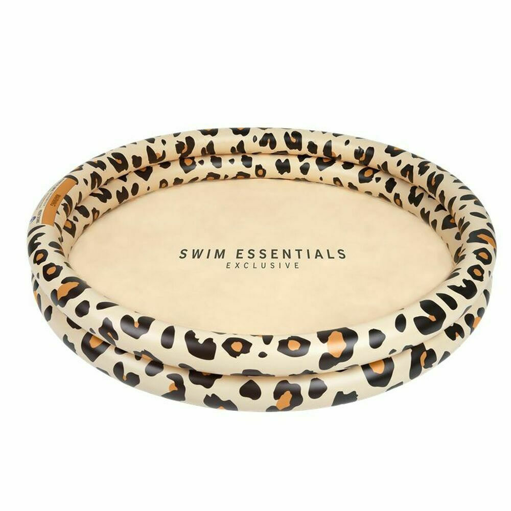 Swim Essentials Leopard Παιδική Πισίνα PVC Φουσκωτή Μπεζ 100x100 cm