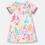 Marc Jacobs Παιδικό Φόρεμα Ροζ Mε Print Τσαντάκι – Βαμβακερό - Image 2