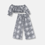Σετ 2τμχ Καρό Ποπλίνα Με Έξωμο Top & Παντελόνι – Matchy Matchy Μαμά & Κόρη