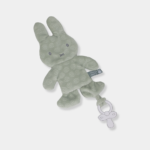 Πανάκι Παρηγοριάς Miffy Flowers Πράσινο | Βρεφικό Doudou Αγκαλιάς