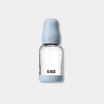 BIBS Γυάλινο Μπιμπερό 120ml Με Θηλή Σιλικόνης Baby Blue - Image 2