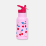 A Little Lovely Company Παιδικό Ανοξείδωτο Παγούρι Θερμός Cherries 350ml Με Καλαμάκι