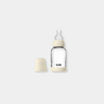 BIBS Γυάλινο Μπιμπερό 120ml Με Θηλή Σιλικόνης Ivory