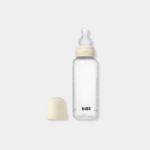 BIBS Γυάλινο Μπιμπερό 240ml Με Θηλή Σιλικόνης Ivory