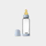 BIBS Γυάλινο Μπιμπερό 240ml Με Θηλή Latex Baby Blue