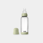 BIBS Γυάλινο Μπιμπερό 240ml Με Θηλή Σιλικόνης Sage