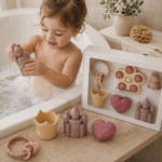 Σετ Δώρου 7 Παιχνιδιών Μπάνιου Σιλικόνης Little Princess – Mushie - Image 2