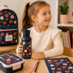 A Little Lovely Company Παιδικό Ανοξείδωτο Παγούρι Θερμός Strawberries 350ml Με Καλαμάκι - Image 3
