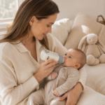BIBS Γυάλινο Μπιμπερό 120ml Με Θηλή Σιλικόνης Baby Blue - Image 3