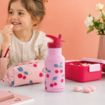 A Little Lovely Company Παιδικό Ανοξείδωτο Παγούρι Θερμός Cherries 350ml Με Καλαμάκι - Image 3