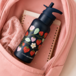 A Little Lovely Company Παιδικό Ανοξείδωτο Παγούρι Θερμός Strawberries 350ml Με Καλαμάκι - Image 2