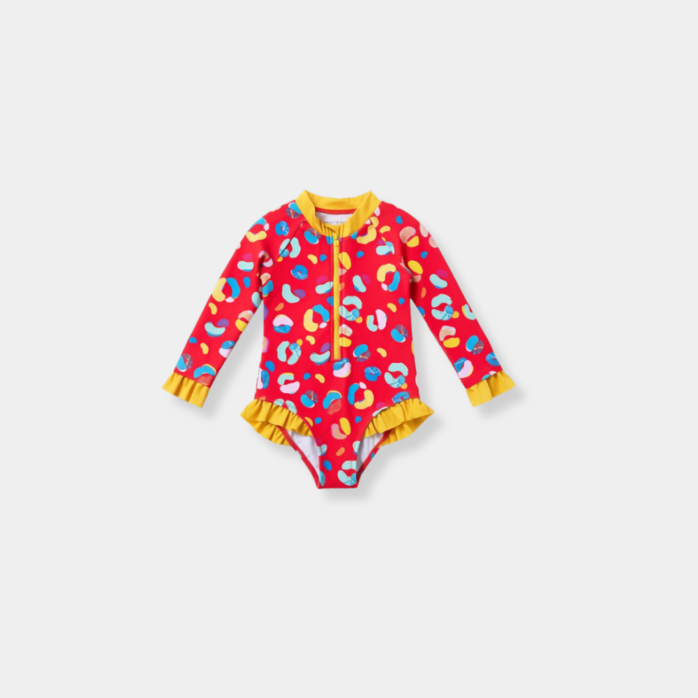 teeter-totter-red-leopard-iro-paidiko-magio-girls.jpg Teeter Totter Red Leopard Iro Παιδικό Αντηλιακό Ολόσωμο Μαγιό Κορίτσι UPF50+ - Image 1