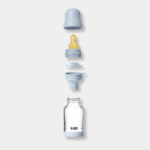 BIBS Γυάλινο Μπιμπερό 120ml Με Θηλή Latex Baby Blue - Image 2