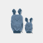 BIBS Kangaroo Γάντια Μπάνιου Από Βιολογικό Βαμβάκι Σετ 2τμχ Πετρόλ