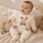 Βρεφικό Σετ 3 Τεμαχίων Mayoral Newborn Με Λαγουδάκι Εκρού - Image 2