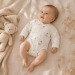 Σετ 2 Κορμάκια Mayoral Newborn Εκρού Με Αρκουδάκια & Αστεράκια - Image 3