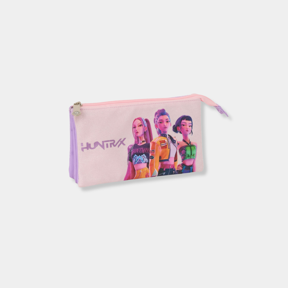 safta-kpop-demon-hunters-iconic-triple-pencil-case.jpg Κασετίνα Τριπλή K-Pop Demon Hunters Iconic Safta - Image 1
