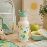 A Little Lovely Company Ανοξείδωτο Θερμός Παγούρι 500ml – Ζούγκλα - Image 4