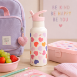 A Little Lovely Company Ανοξείδωτο Θερμός Παγούρι 500ml – Καρδιές - Image 2