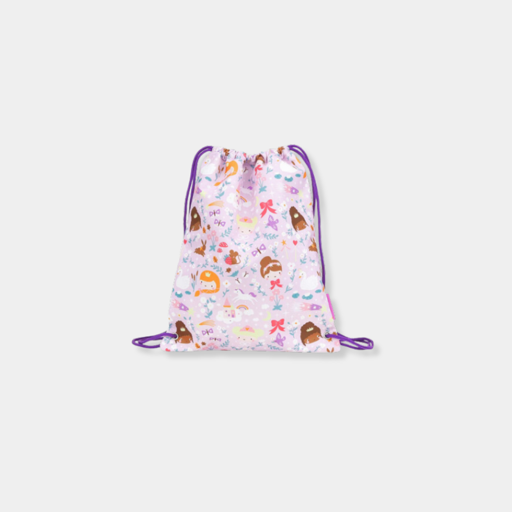 a-little-lovely-company-princess-drawstring-bag.jpg A Little Lovely Company Παιδική Τσάντα Γυμναστηρίου – Πριγκίπισσες - Image 1