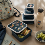 A Little Lovely Company Σετ Φαγητοδοχείων Lunch & Snack – Ρομπότ - Image 3