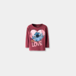 Παιδική Μακρυμάνικη Μπλούζα Κορίτσι NAME IT Stitch Bordeaux
